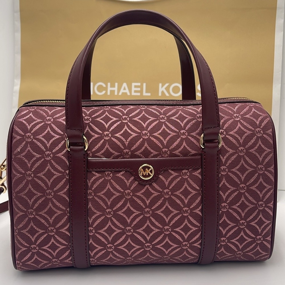 MICHAEL KORS JST TRAVEL MEDIUM DUFFLE SATCHEL SHOULDER CROSSBODY BAG MK NWT